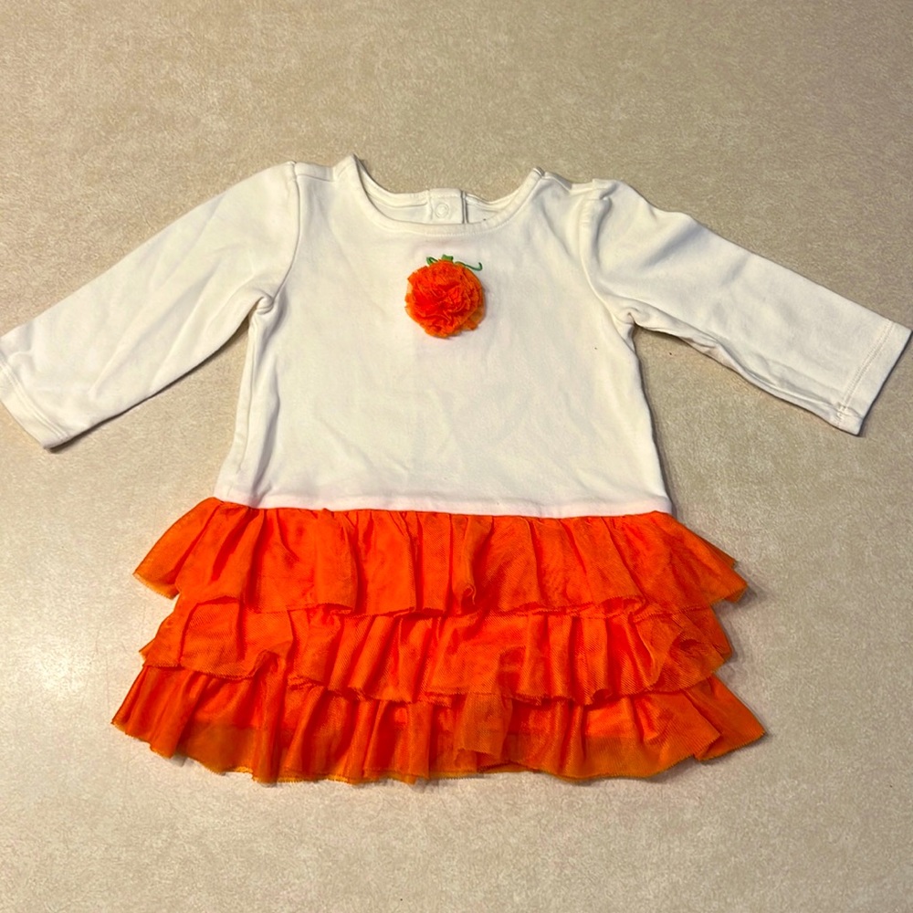 Gymboree Cute Tulle Pumpkin Dress. Size 6-12 months.